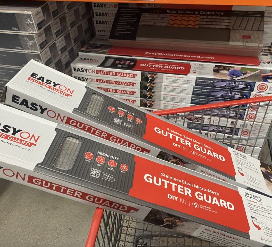 In Costco EasyOn Gutter Guard